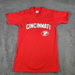 Vintage Cincinnati Reds T-Shirt 1980s Logo Seven Single Stitch USA MLB Medium